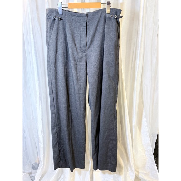 Abercrombie & Fitch Pants - Abercrombie & Fitch Sloane Tailored Pant Womens 31 Grey Excellent Wide Leg High